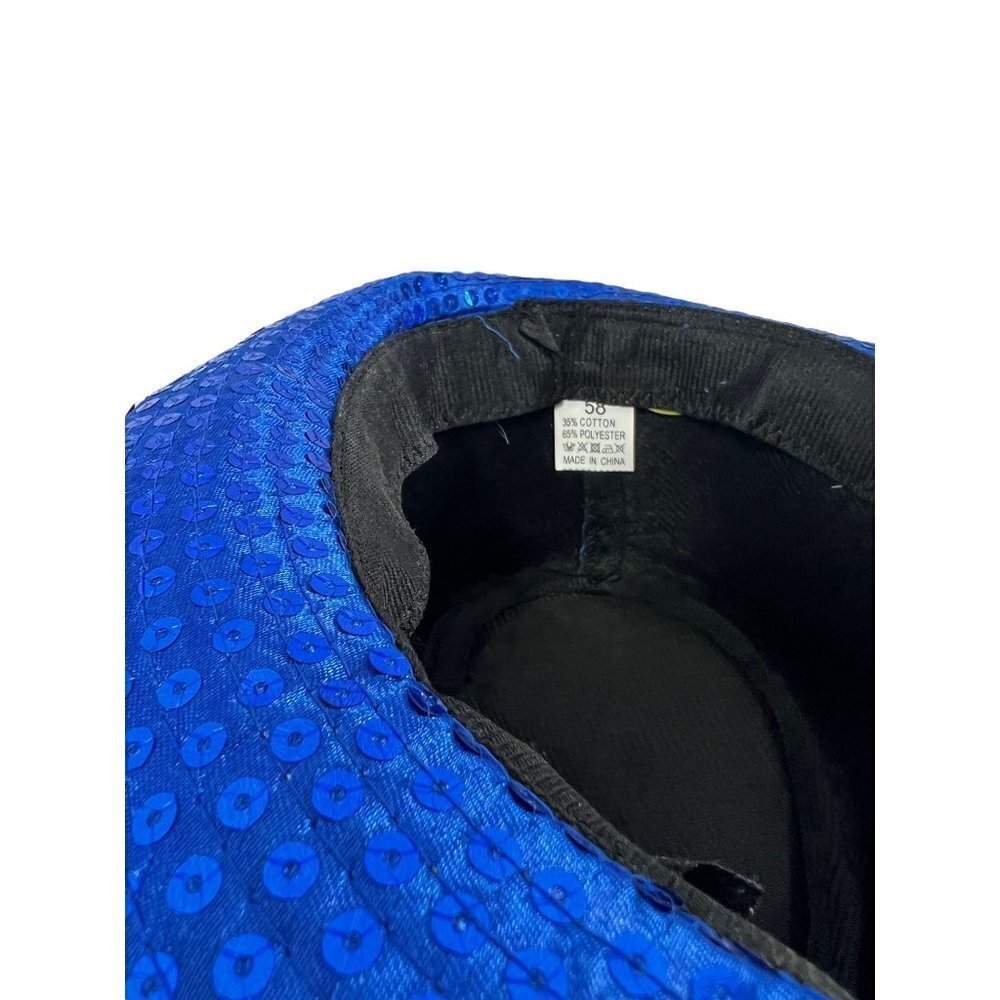 Blazing Blue Sequin Hat - Picture 10 of 10
